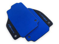 Blue Floor Mats For Ferrari F8 Tributo 2019-2022 With Alcantara Leather - AutoWin