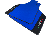 Blue Floor Mats for Lamborghini Diablo 1990-2001 With Alcantara Leather - AutoWin