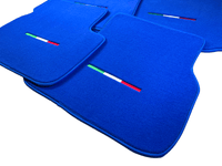 Blue Floor Mats For Maserati Ghibli 2013-2022 Italy Edition - AutoWin