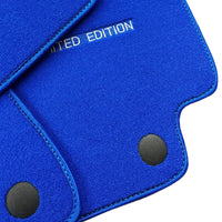 Blue Floor Mats For Mercedes Benz C-Class C205 Coupe (2015-2018) | Limited Edition - AutoWin