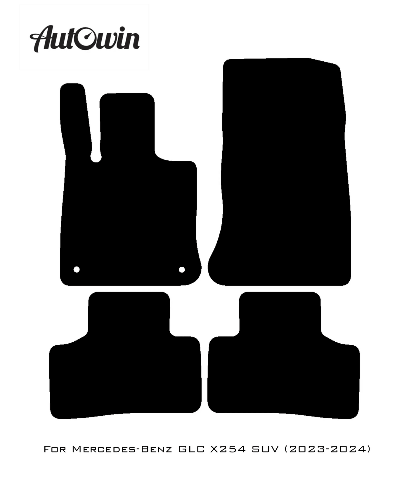 Blue Floor Mats For Mercedes Benz GLC-Class C253 Coupe (2020-2023) Hybrid | Limited Edition - AutoWin