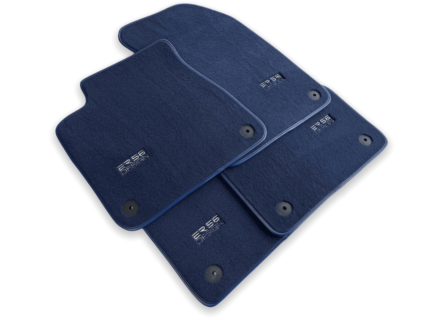 Dark Blue Floor Mats for Audi A6 - C5 Sedan (1997-2002) | ER56 Design - AutoWin