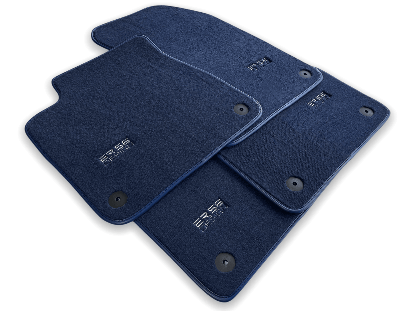 Dark Blue Floor Mats for Audi A6 - C6 Avant (2004-2008) | ER56 Design - AutoWin