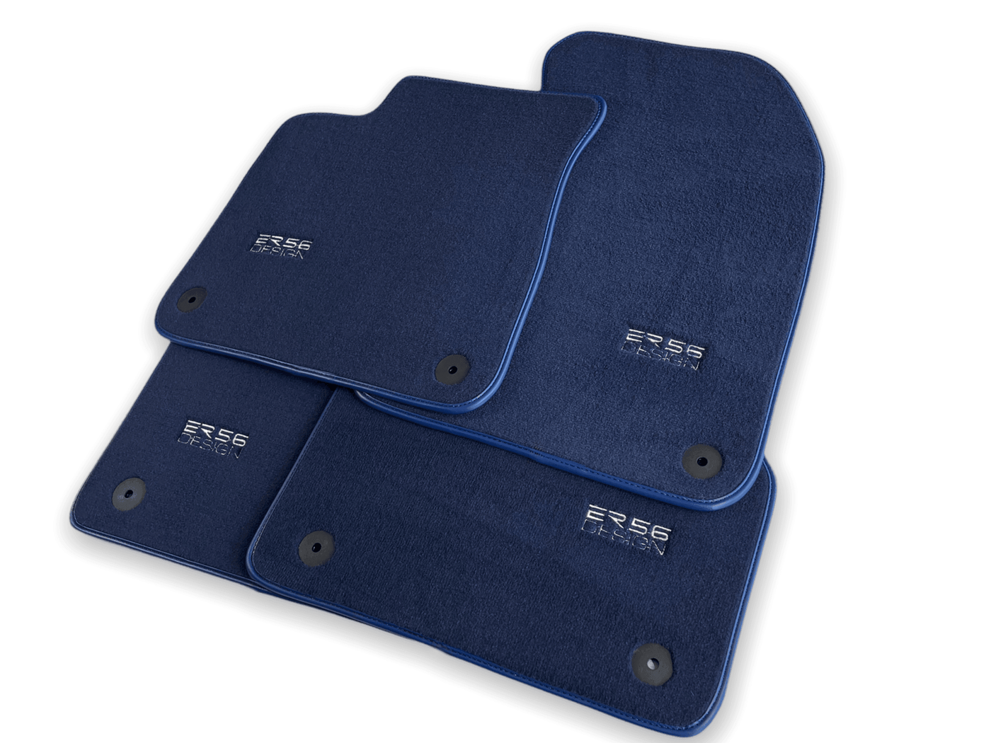 Dark Blue Floor Mats for Audi Q8 e-tron (2023-2025) | ER56 Design - AutoWin