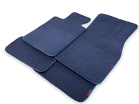 Dark Blue Floor Mats For BMW M8 Series Convertible F91 With M Package - AutoWin