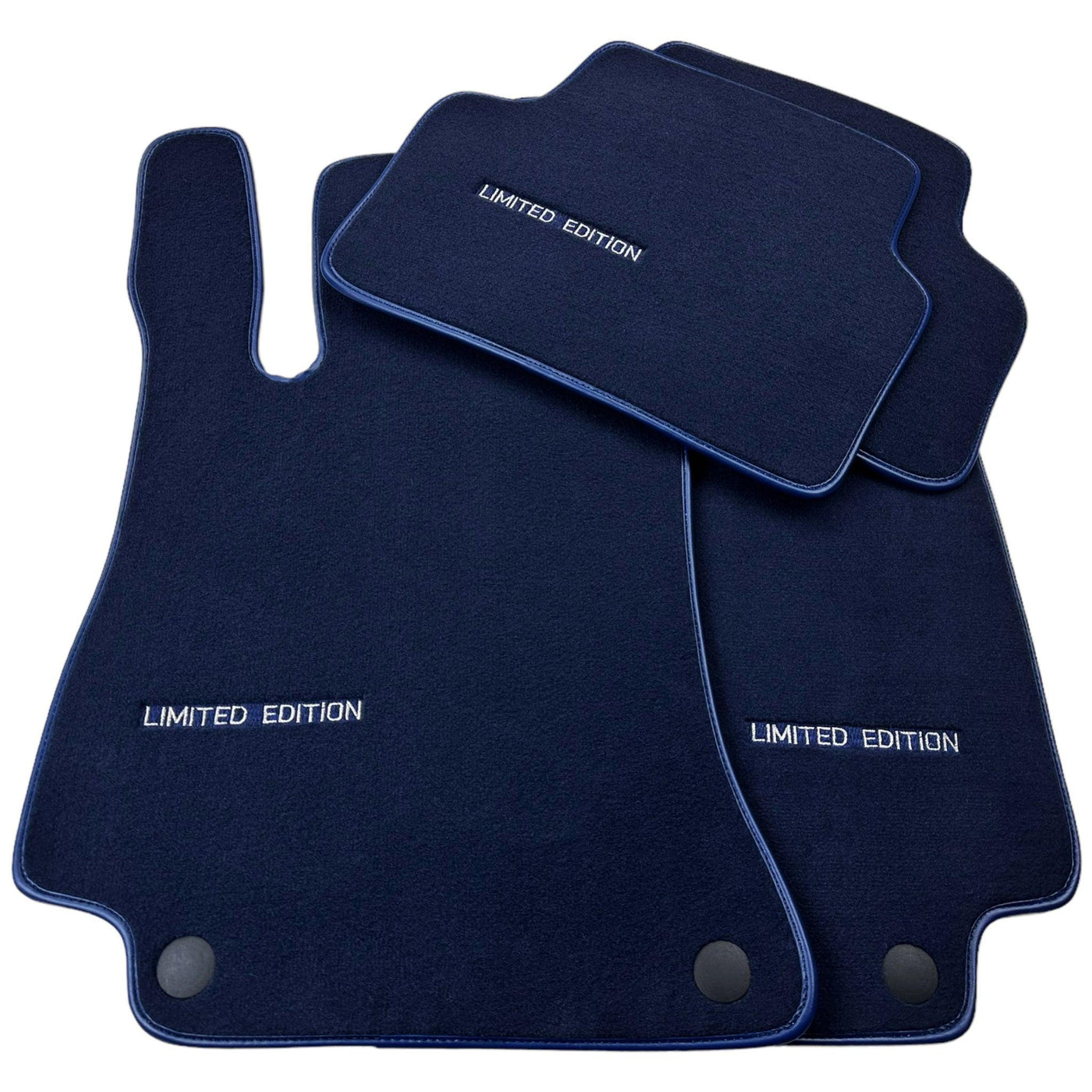 Dark Blue Floor Mats For Mercedes Benz S-Class W126 (1979-1991) | Limited Edition - AutoWin
