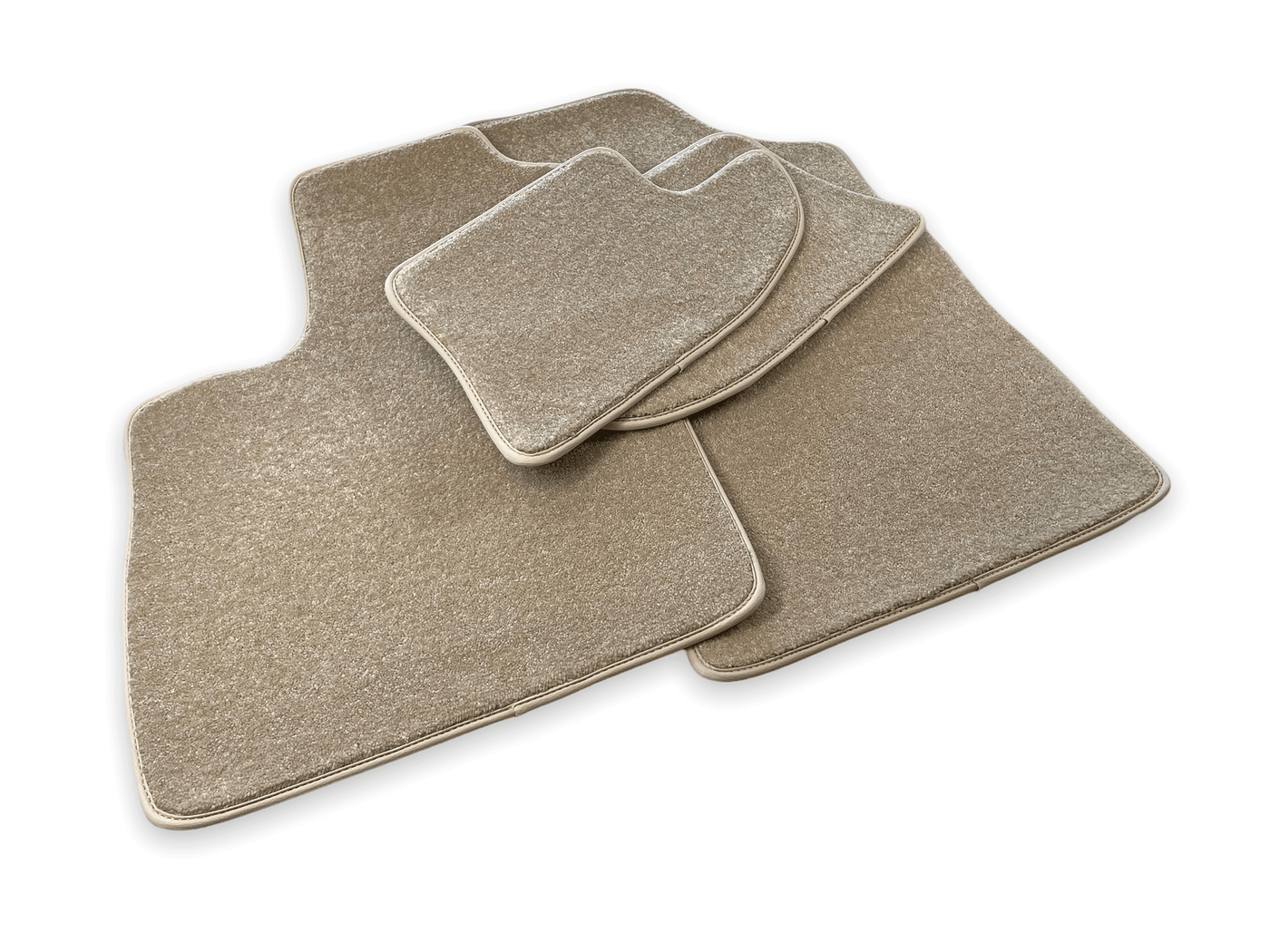 Floor Mats For Bentley Continental GT Beige Luxury Quality 2003–2011 - AutoWin