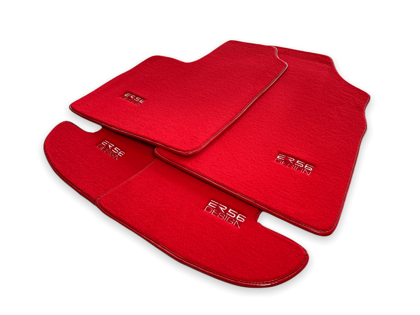 Floor Mats For Bentley Continental GT Red 2003–2011 Er56 Design - AutoWin