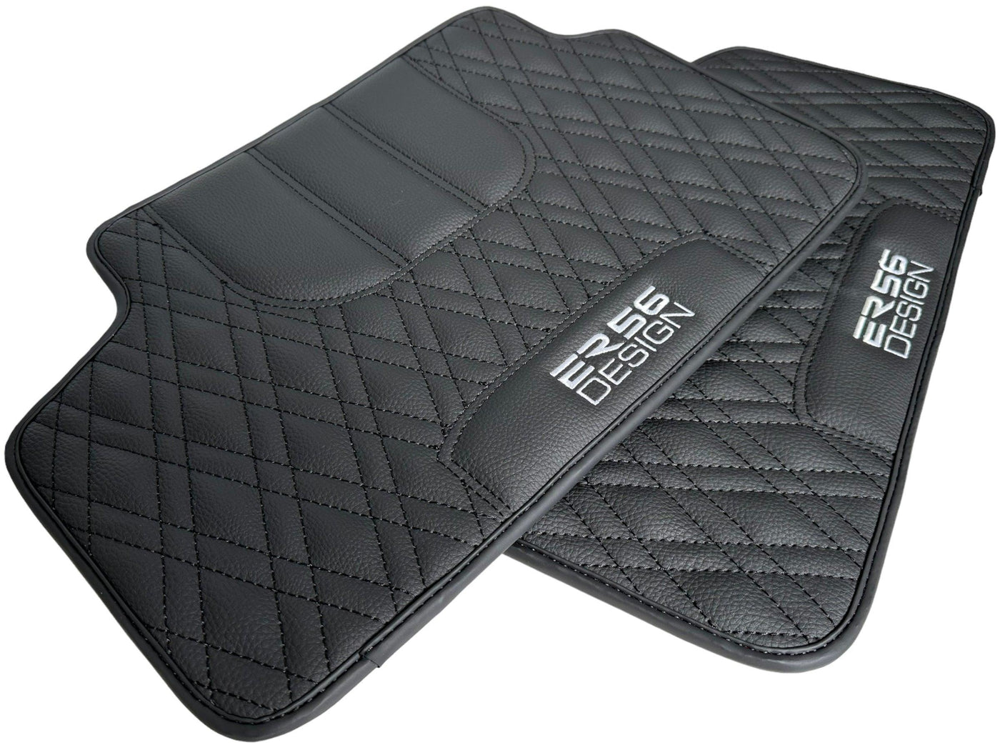 Floor Mats For BMW 2 Series F45 Black Leather Er56 Design - AutoWin