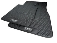 Floor Mats For BMW 3 Series E46 Convertible Black Leather Er56 Design - AutoWin