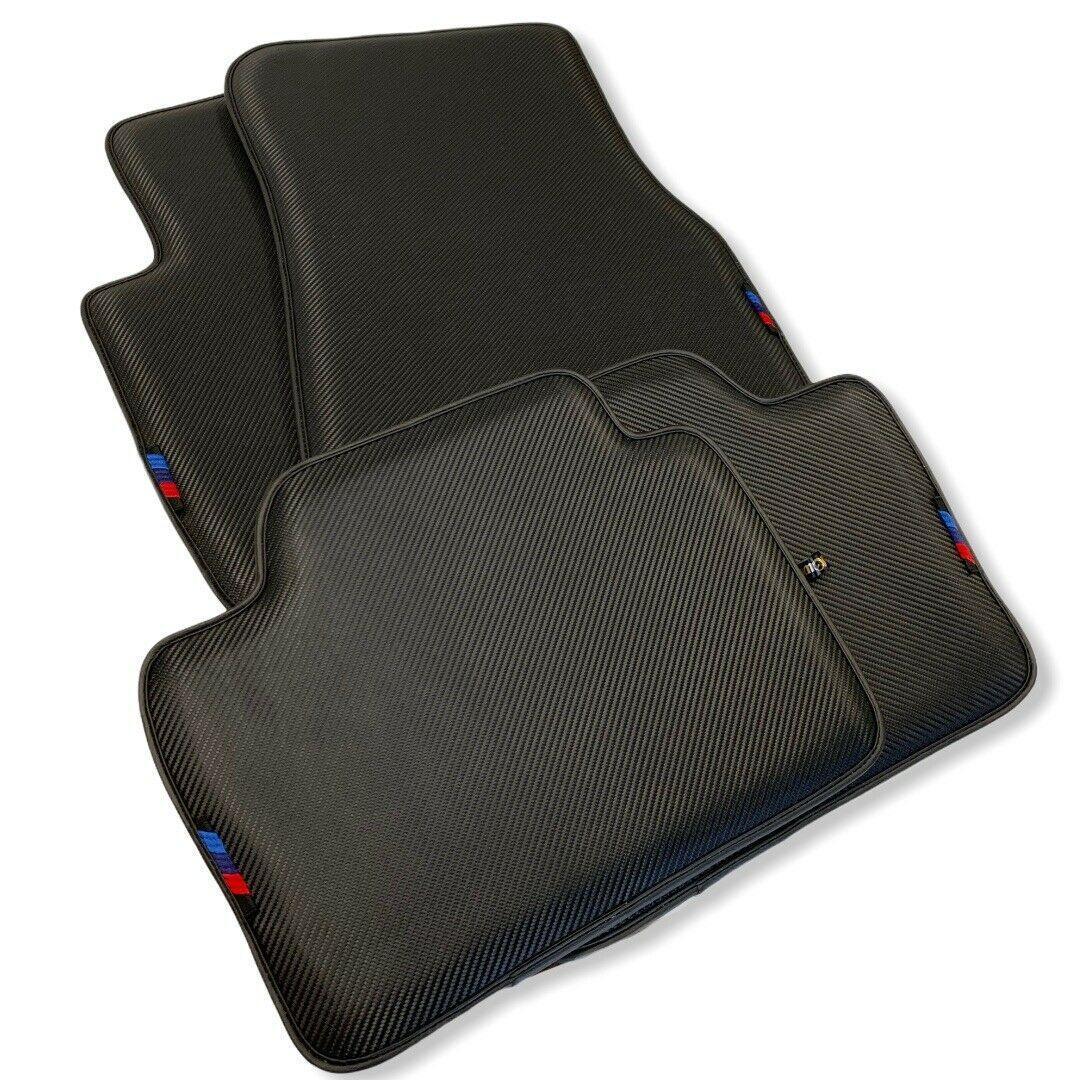 Floor Mats For BMW 5 Series E61 Wagon Autowin Brand Carbon Fiber Leather - AutoWin