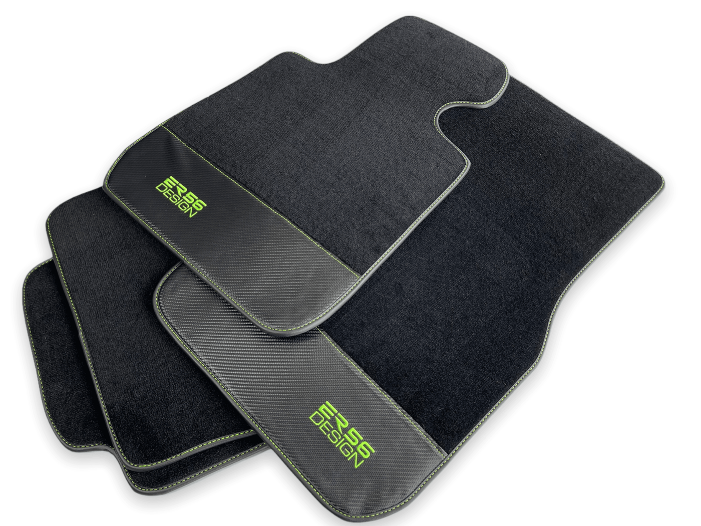 Floor Mats For BMW 7 Series G11 Carbon Leather Er56 Design - AutoWin