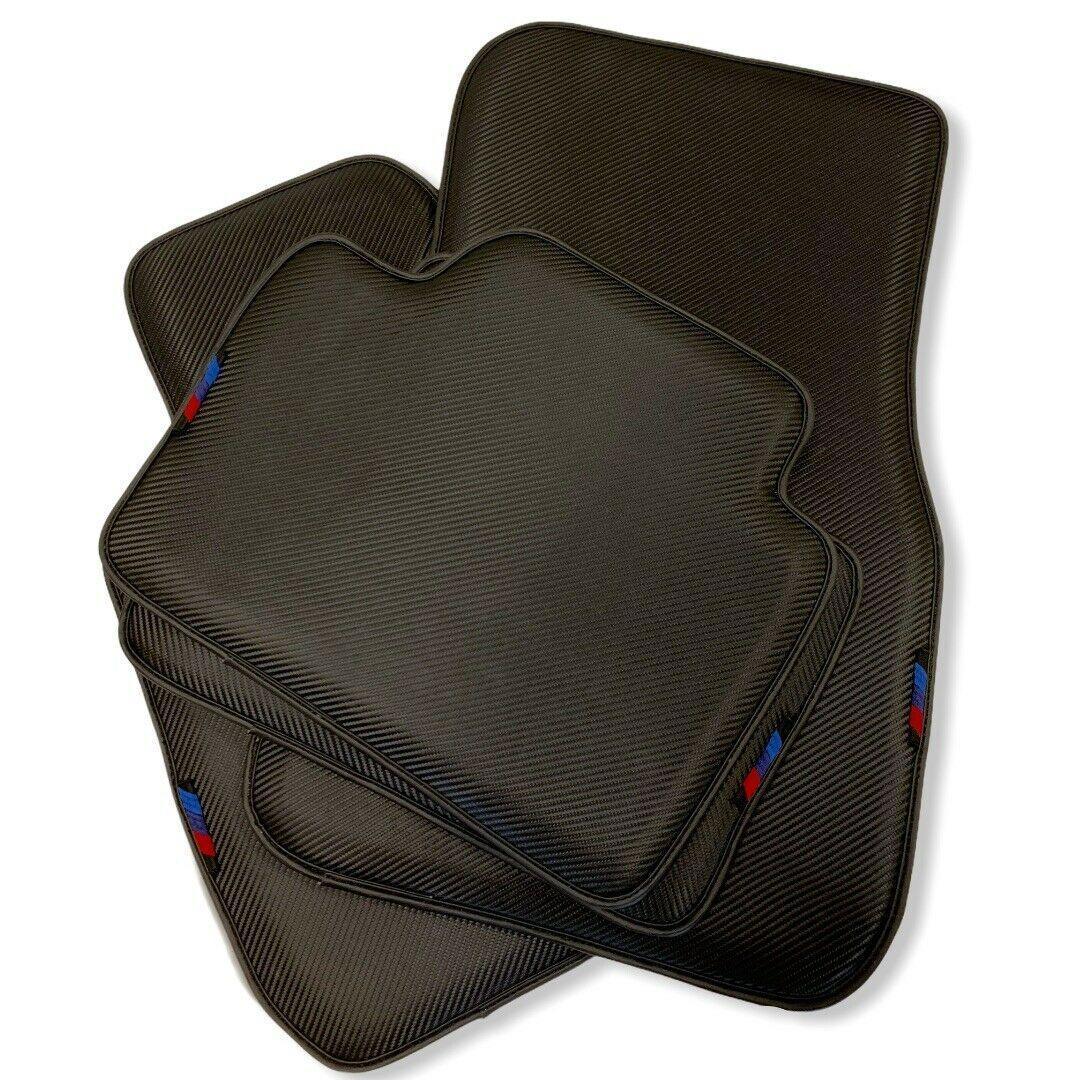 Floor Mats For BMW 8 Series E31 2-door Coupe Autowin Brand Carbon Fiber Leather - AutoWin