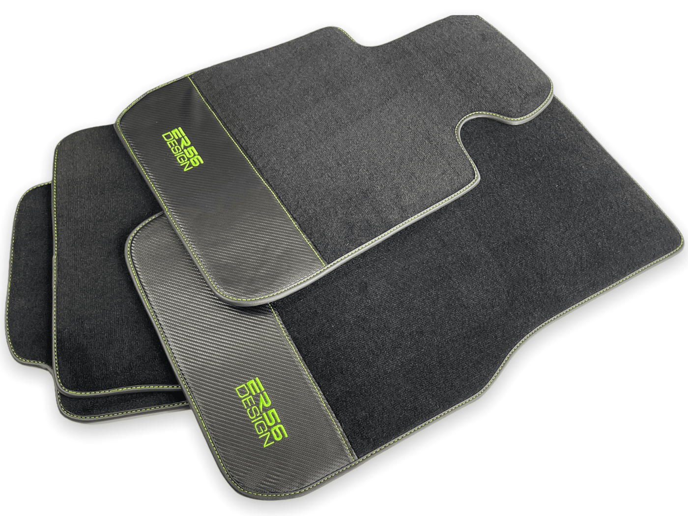 Floor Mats For BMW M6 E64 Convertible Carbon Leather Er56 Design - AutoWin