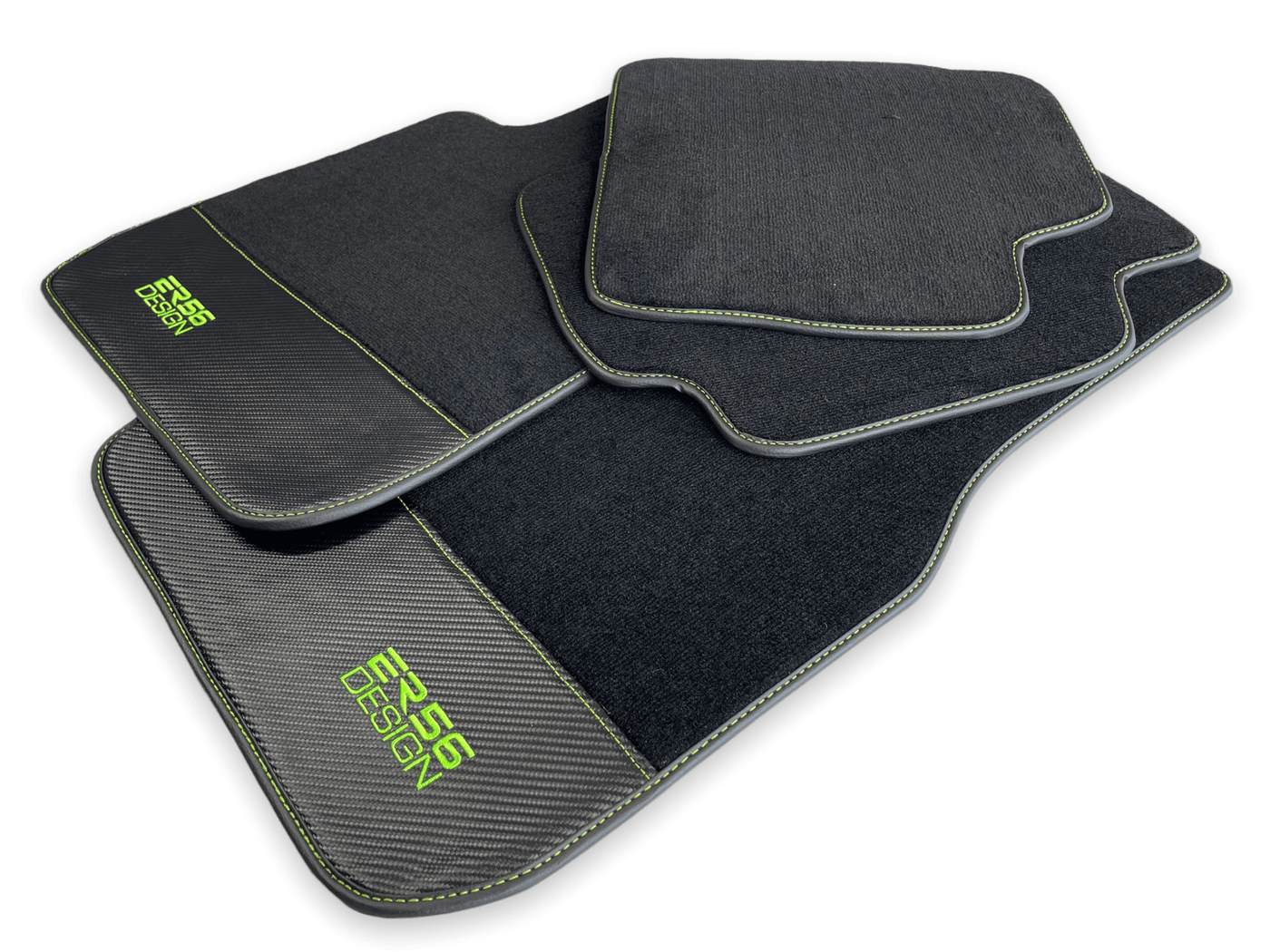 Floor Mats For BMW X5 Series E53 Carbon Leather Er56 Design - AutoWin