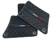 Floor Mats For Bugatti Veyron Tailored Alcantara Leather - AutoWin