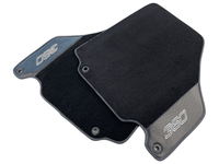 Floor Mats For Ferrari 360 Modena 1999-2005 Black With Carbon Fiber Leather - AutoWin