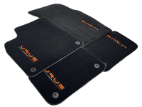 Floor Mats For Lamborghini Urus Black Tailored Orange Edition - AutoWin