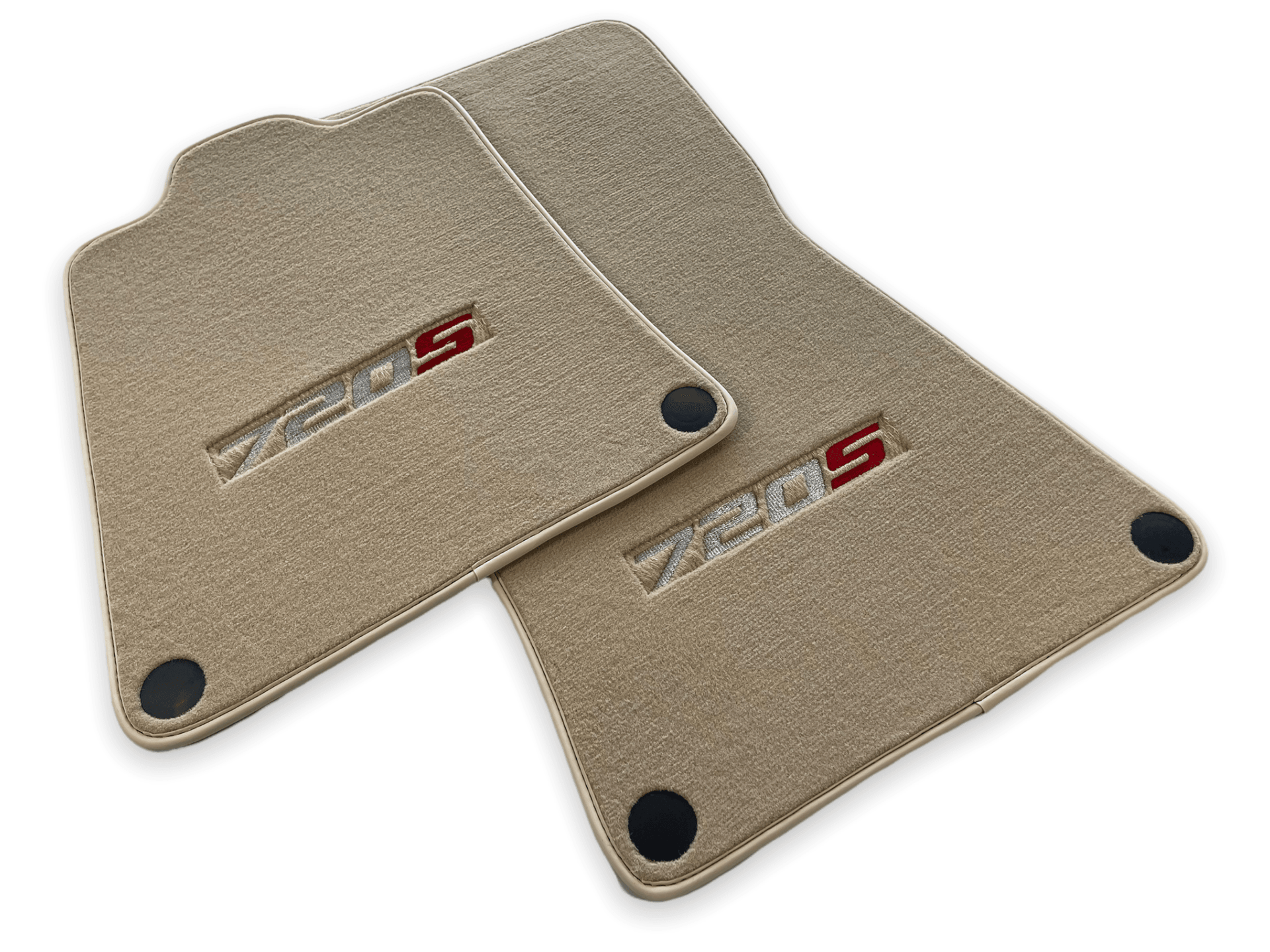 Floor Mats For McLaren 720S Beige Tailored Carpets Set AutoWin - AutoWin