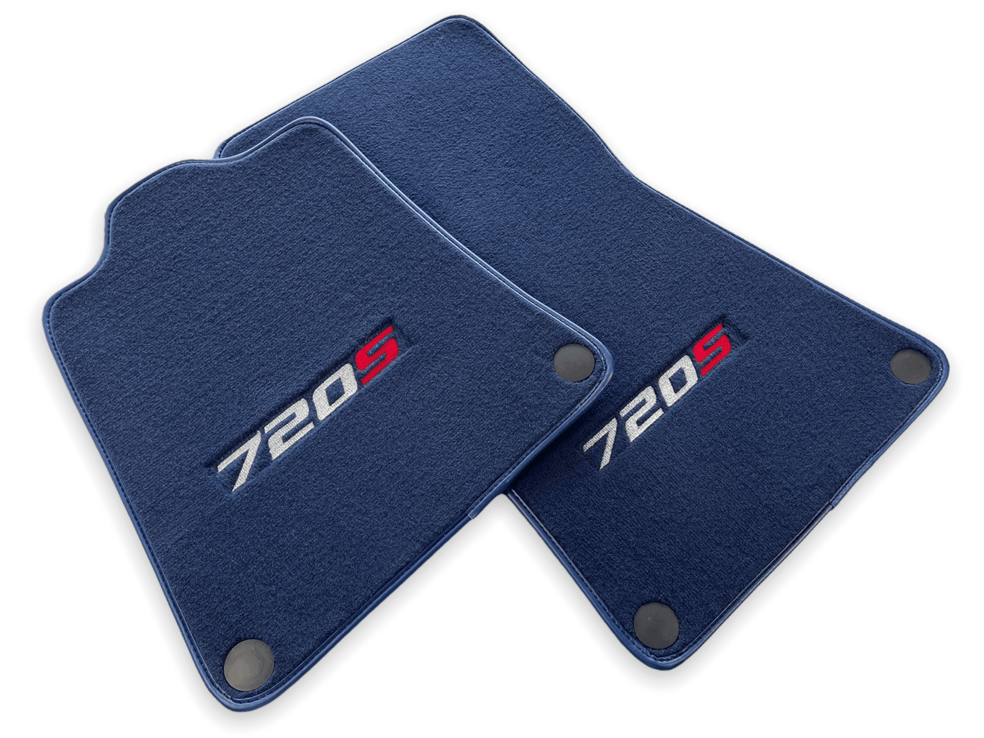 Floor Mats For McLaren 720S Dark Blue Tailored Carpets Set AutoWin - AutoWin