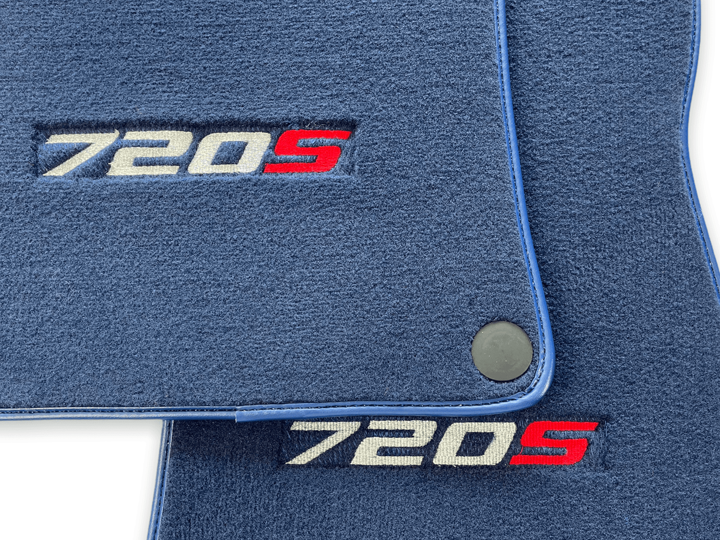 Floor Mats For McLaren 720S Dark Blue Tailored Carpets Set AutoWin - AutoWin