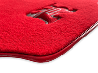 Floor Mats for Nissan GT-R - Tailored Red Carpets Set with GTR Emblem | AutoWin