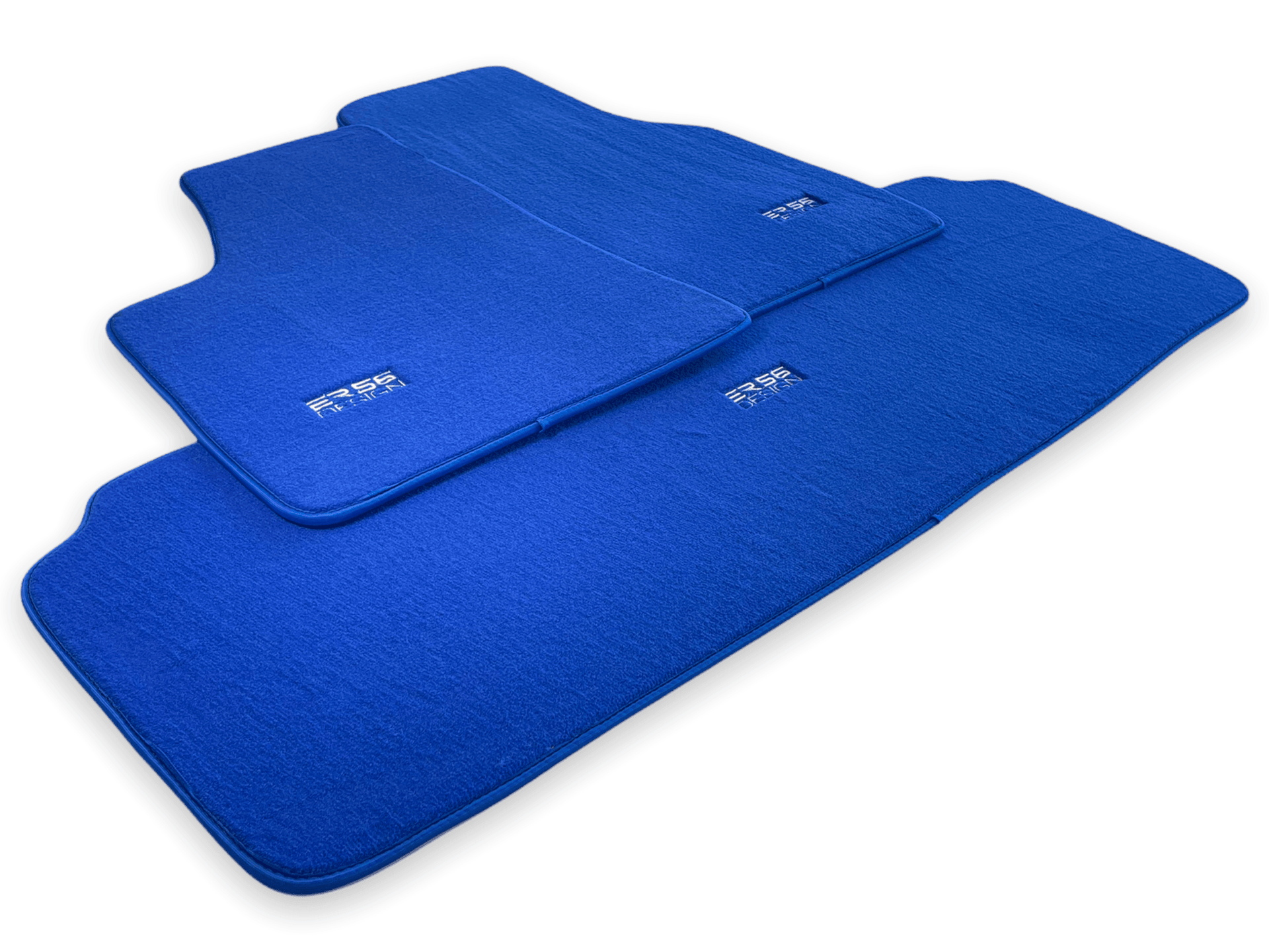 Floor Mats For Tesla Model S Blue Tailored Carpets ER56 Design - AutoWin