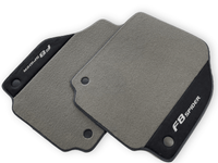 Gray Floor Mats For Ferrari F8 Spider 2019-2022 With Alcantara Leather - AutoWin