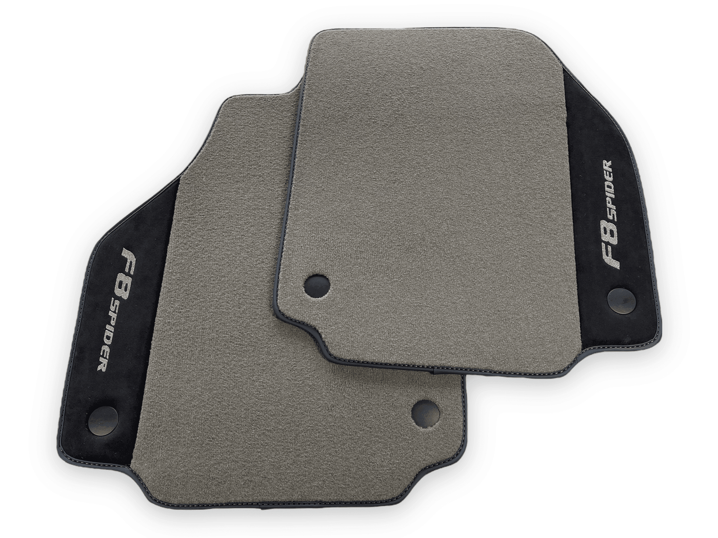 Gray Floor Mats For Ferrari F8 Spider 2019-2022 With Alcantara Leather - AutoWin