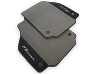 Gray Floor Mats For Ferrari F8 Spider 2019-2022 With Alcantara Leather - AutoWin