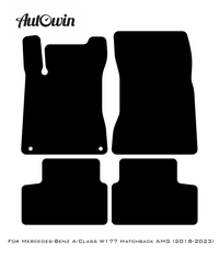 Gray Floor Mats For Mercedes Benz A-Class W177 Hatchback AMG (2018-2023) | Limited Edition - AutoWin