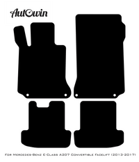 Gray Floor Mats For Mercedes Benz E-Class A207 Convertible Facelift (2013-2017) | Limited Edition - AutoWin