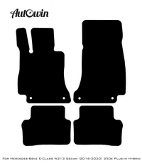 Gray Floor Mats For Mercedes Benz E-Class W213 Sedan (2016-2020) Hybrid | Limited Edition - AutoWin