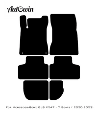 Gray Floor Mats For Mercedes Benz GLB-Class X247 (2020-2023) | Limited Edition - AutoWin