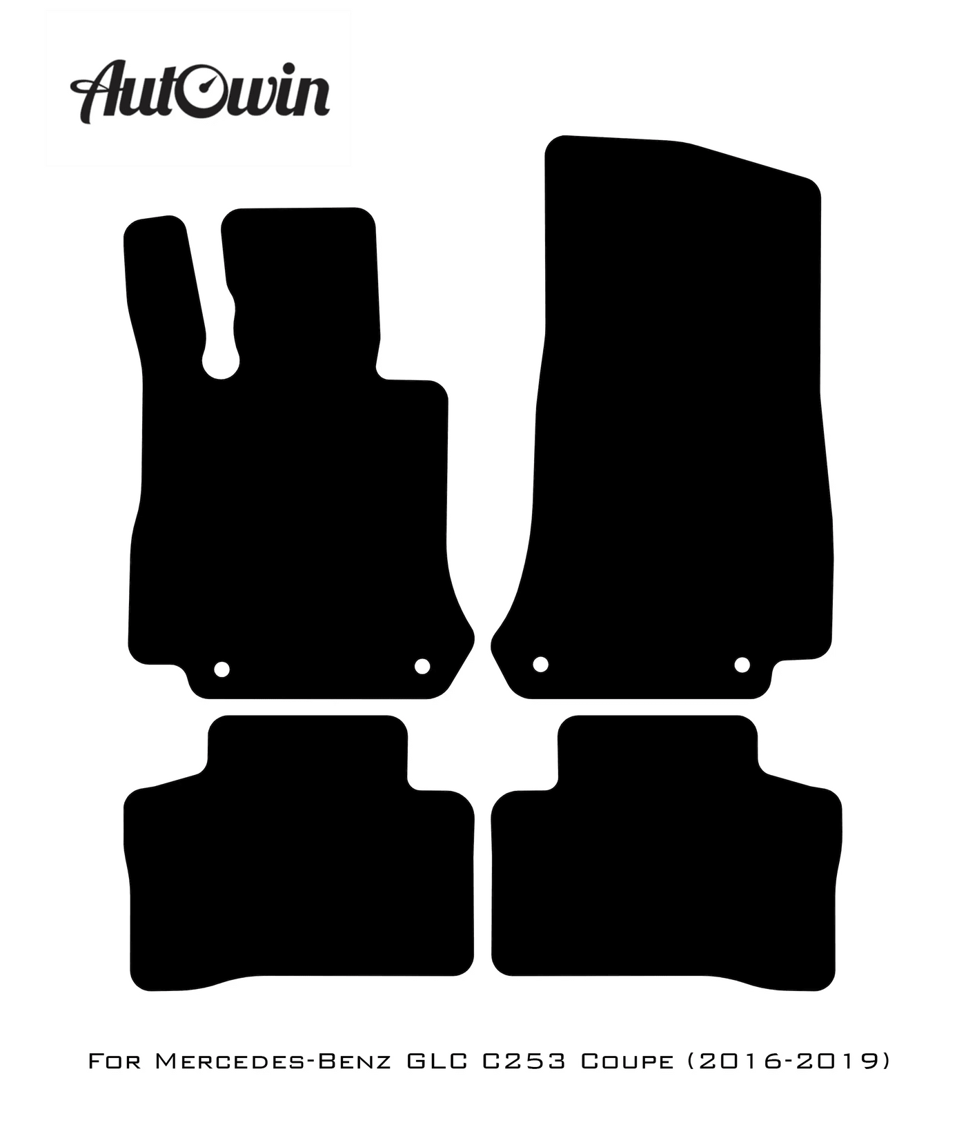 Gray Luxury Floor Mats For Mercedes Benz GLE-Class C167 Coupe - 5 Seats (2020-2023) Hybrid | ER56 Design - AutoWin