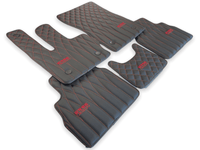 Leather Floor Mats For Mercedes-Benz G Class 2019-2022 W463 ER56 Design - AutoWin