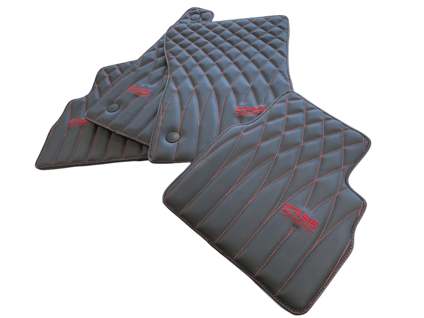 Leather Floor Mats For Mercedes-Benz G Class 2019-2022 W463 ER56 Design - AutoWin