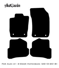 Red Floor Mats for Audi A1 3-door Hatchback 2010-2018 | ER56 Design - AutoWin