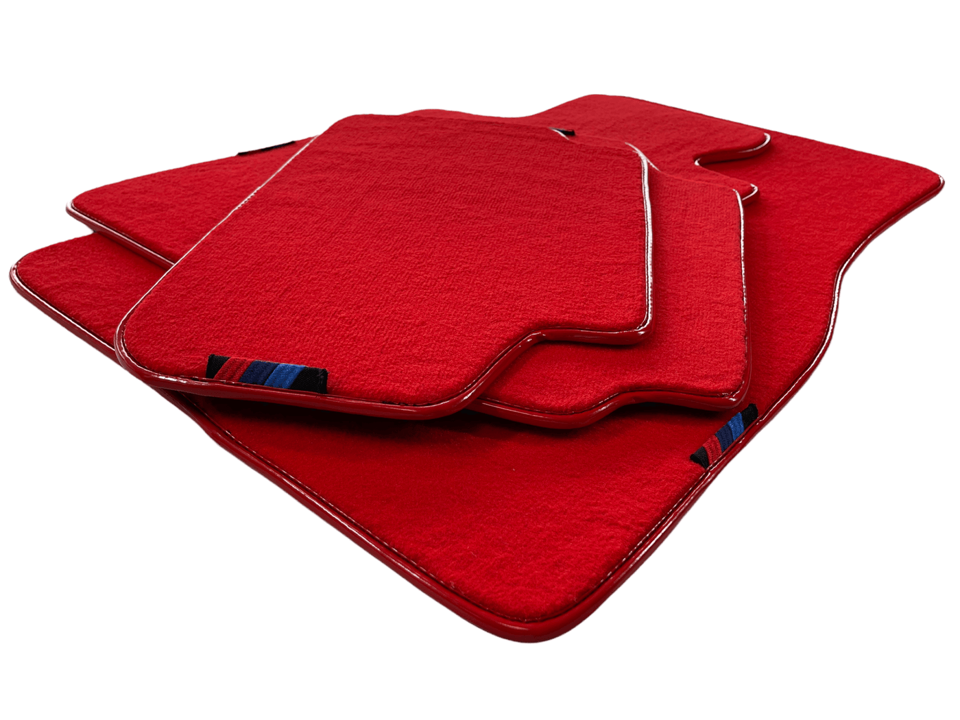 Red Floor Mats For BMW 3 Series G20 With M Package AutoWin Brand - AutoWin