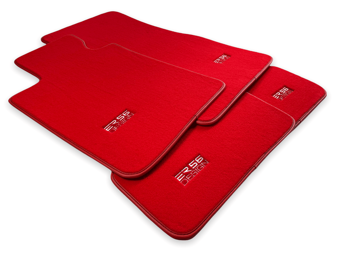 Red Floor Mats For BMW M4 Series F82 - ER56 Design Brand - AutoWin