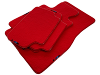 Red Floor Mats For BMW X2 Series F39 With M Package - AutoWin
